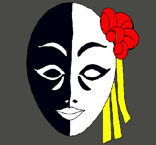 Dibujo Máscara italiana pintado por andrus100