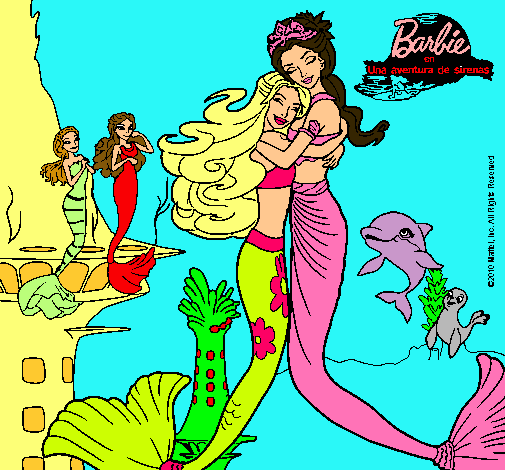 Barbie sirena y la reina sirena