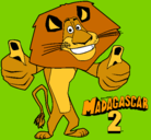 Dibujo Madagascar 2 Alex pintado por panchi