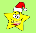 Dibujo estrella de navidad pintado por cristinamihaila