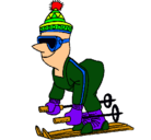 Dibujo Esquiador abrigado pintado por boomm