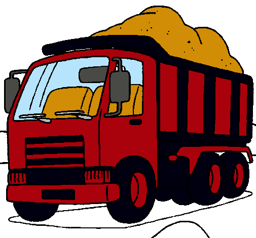 Dibujo Camión de carga pintado por boomm