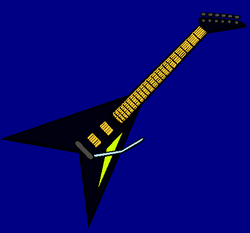 Dibujo Guitarra eléctrica II pintado por aome19
