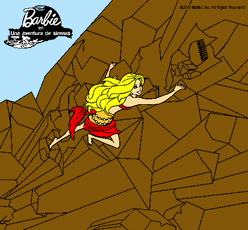 Dibujo Barbie escalando pintado por princess91