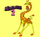 Dibujo Madagascar 2 Melman pintado por harrys