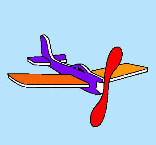 Avión de cartón