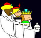 Dibujo Los Reyes Magos 3 pintado por alfredo