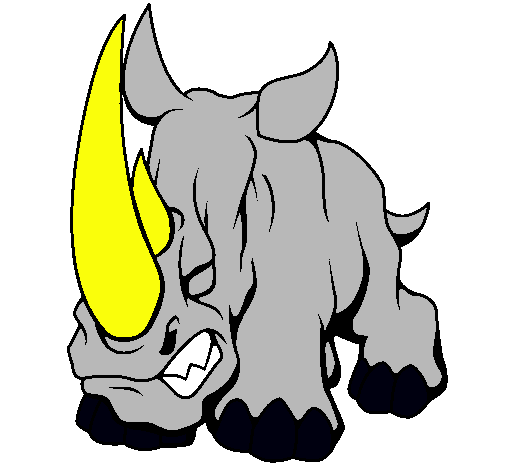 Dibujo Rinoceronte II pintado por ALE2004