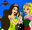 Dibujo Barbie se despiede de la reina sirena pintado por PATRICIA_2