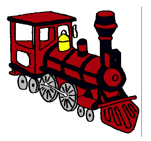Dibujo Tren pintado por boomm