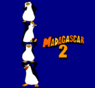 Dibujo Madagascar 2 Pingüinos pintado por davidguay