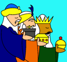 Dibujo Los Reyes Magos 3 pintado por danache