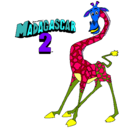 Dibujo Madagascar 2 Melman pintado por benji