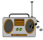 Dibujo Radio cassette 2 pintado por ivisx