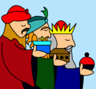 Dibujo Los Reyes Magos 3 pintado por laurilla