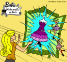 Dibujo El vestido mágico de Barbie pintado por fernanduly