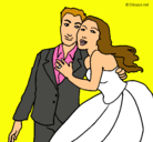 Dibujo Marido y mujer pintado por M1R1ND4