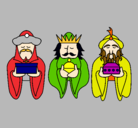 Dibujo Los Reyes Magos 4 pintado por beti