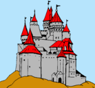Dibujo Castillo medieval pintado por giuliana