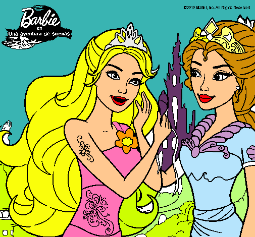 Barbie se despiede de la reina sirena