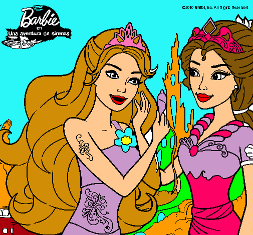 Barbie se despiede de la reina sirena