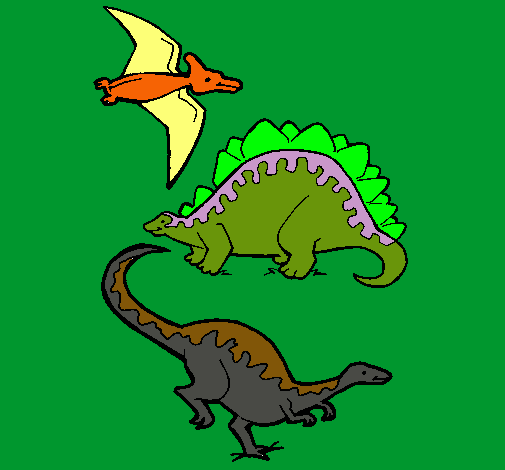 Tres clases de dinosaurios