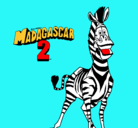 Dibujo Madagascar 2 Marty pintado por ujdpjofpouissio