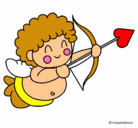 Dibujo Cupido pintado por campanita