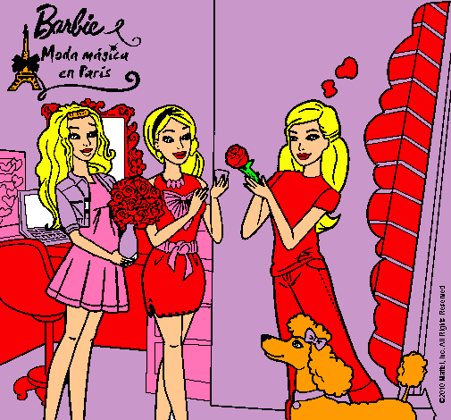 Barbie de compras con sus amigas