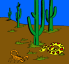 Dibujo Desierto pintado por raul