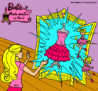 Dibujo El vestido mágico de Barbie pintado por sani