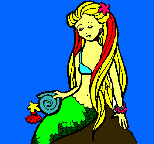 Sirena con caracola