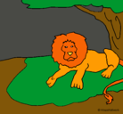 Dibujo Rey león pintado por angiemama