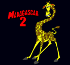 Dibujo Madagascar 2 Melman pintado por mongiiiiiiii