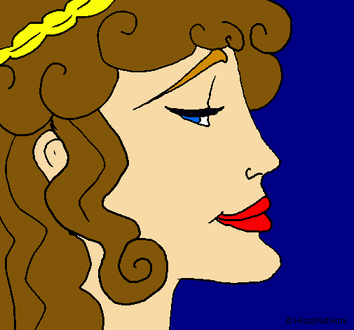 Dibujo Cabeza de mujer pintado por princess91