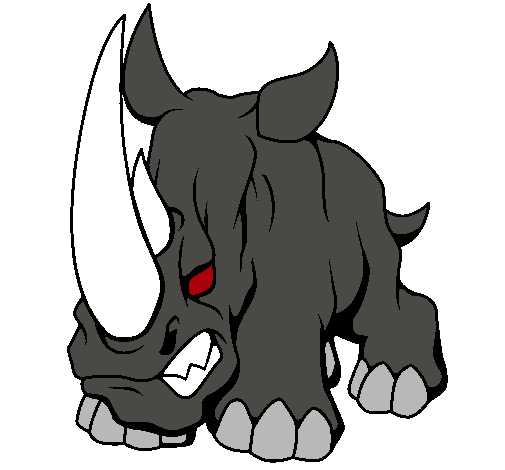 Dibujo Rinoceronte II pintado por andrus100
