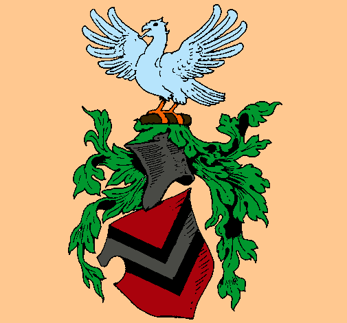 Dibujo Escudo de armas y aguila  pintado por andrus100