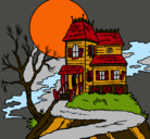 Dibujo Casa encantada pintado por Loya
