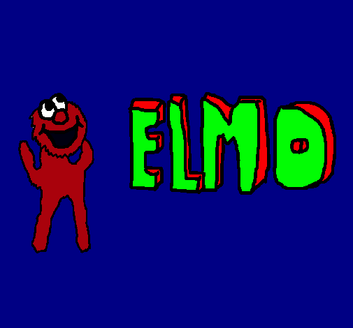 Dibujo Elmo pintado por miri