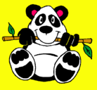 Dibujo Oso panda pintado por chido73