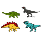 Dibujo Dinosaurios de tierra pintado por pichulin