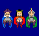 Dibujo Los Reyes Magos 4 pintado por benito