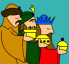 Dibujo Los Reyes Magos 3 pintado por florrrrrrrrr