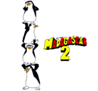 Dibujo Madagascar 2 Pingüinos pintado por flopigb