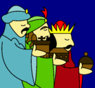 Dibujo Los Reyes Magos 3 pintado por andrea99