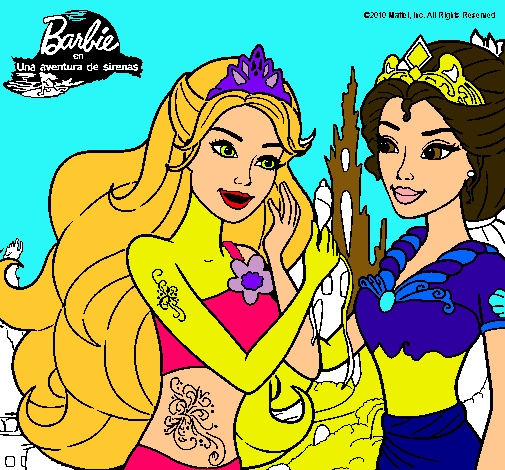 Barbie se despiede de la reina sirena