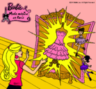 Dibujo El vestido mágico de Barbie pintado por pamelazzz