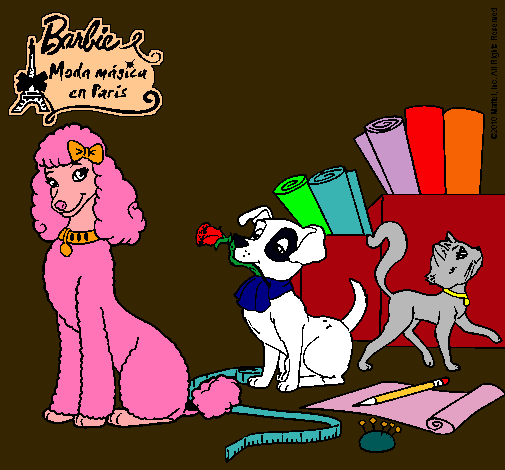 Dibujo La mascota de Barbie pintado por princess91