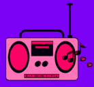 Dibujo Radio cassette 2 pintado por annita 