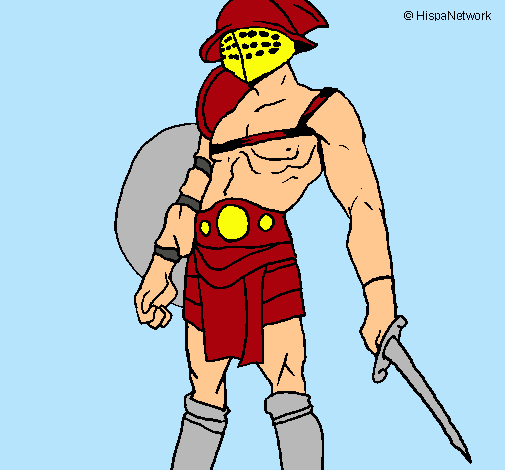 Dibujo Gladiador pintado por Jesse